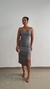 Vestido Com Linho e Fenda Básico - Lotus Store