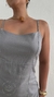 Vestido Com Linho e Fenda Básico na internet
