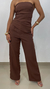Conjunto Blusa sem Alça e Calça Pantalona Alfaiataria Celine - comprar online