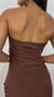 Conjunto Blusa sem Alça e Calça Pantalona Alfaiataria Celine