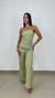 Conjunto Blusa sem Alça e Calça Pantalona Alfaiataria Celine - loja online