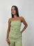 Imagem do Conjunto Blusa sem Alça e Calça Pantalona Alfaiataria Celine