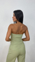 Conjunto Blusa sem Alça e Calça Pantalona Alfaiataria Celine