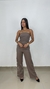Conjunto Blusa sem Alça e Calça Pantalona Alfaiataria Celine - loja online