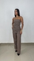 Imagem do Conjunto Blusa sem Alça e Calça Pantalona Alfaiataria Celine