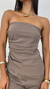 Conjunto Blusa sem Alça e Calça Pantalona Alfaiataria Celine - comprar online