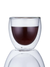 LEXO Taza de café de vidrio de doble pared - SET x 2 unidades
