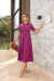 2502 - VESTIDO MID - FUCSIA