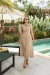 2516 - VESTIDO MID - NUDE - Delicatê Jeans