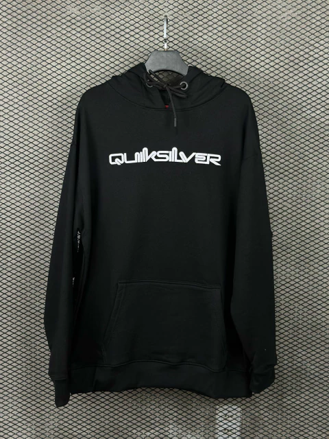 Moletom Canguru Quik Plus Size #87 - Preto