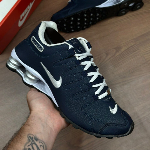 Tênis NK Shox NZ - Azul e Prata