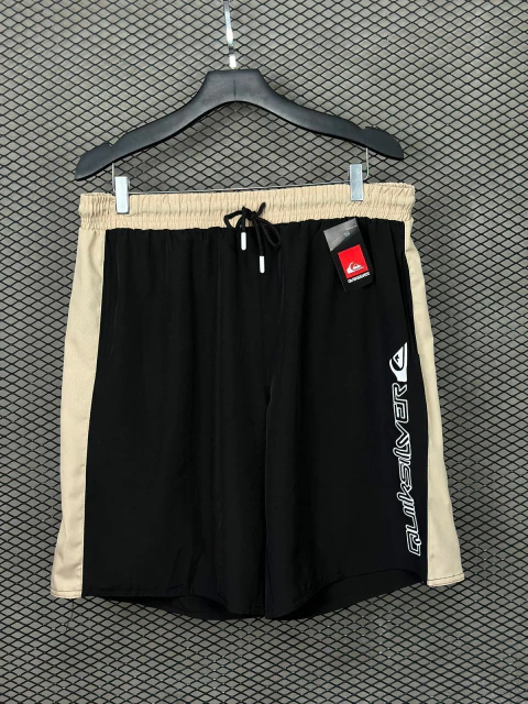 Bermuda Quiksilver - Preta/Bege Plus Size #63