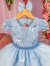 Vestido Infantil Jardim Encantado Azul - comprar online
