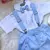 Conjunto Social Baby Camisa Manga Curta e Shorts C/ Suspensório - comprar online