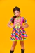 Conjunto Infantil Junino Cropped E Saia