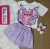 Conjunto Infantil MC Blusa Angel e Saia Tule C/ Glitter- Momi H7075 na internet