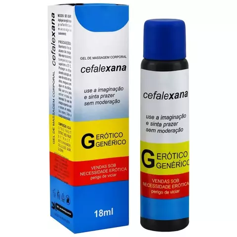 Cefalexana Gel Beijável Morango 18ml Linha Farmacinha do Riso