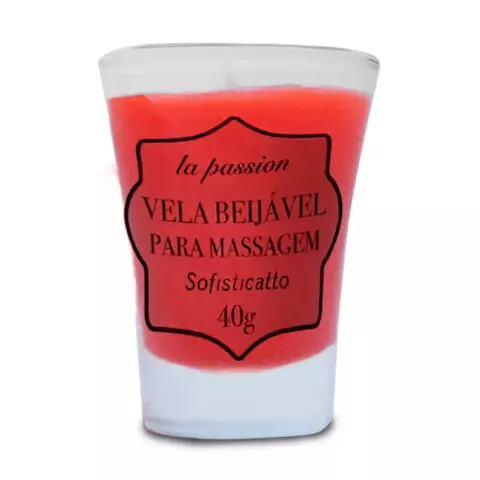 Vela Beijável Para Massagem 40g Linha Passion Sofisticatto