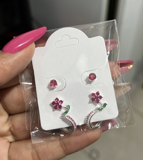Trio Pink Flower