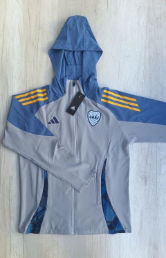 Campera Rompevientos Boca Jrs gris - tienda online