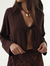 Blusa Cropped Marrom Cacau Lait - loja online