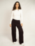 Blusa Manga Longa Off White Slim - loja online
