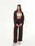 Calça Pantalona Marrom Cacau Lait - comprar online