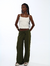 Calça Pantalona Verde Musgo 2 em 1 Viscolinho Balance