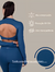 Mini Cropped Manga Longa Azul Petróleo Vital - loja online