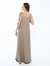 Vestido Longo Caqui Decote V Balance - comprar online