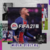 Capa do jogo FIFA 21, mostrando o jogador Kylian Mbappé em destaque, com elementos gráficos de fundo e informações sobre a mídia digital.