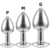 PLUG ANAL DE AÇO INOXIDÁVEL CÔNICO COM CRISTAL ARREDONDADO - TAMANHO G - comprar online