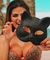 Máscara Gato com Glitter