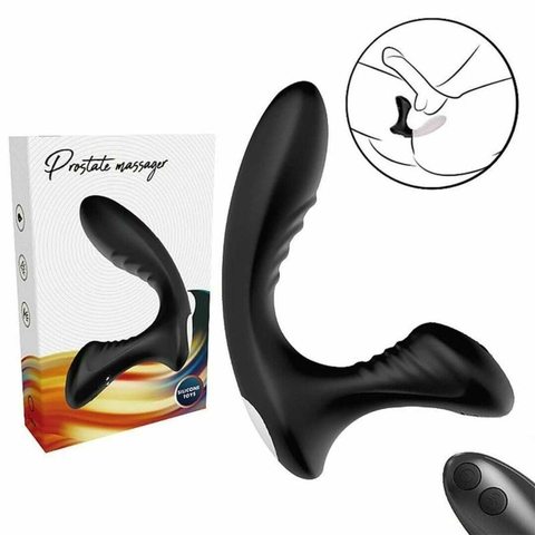 VIBRADOR DE PRÓSTATA COM CONTROLE REMOTO 9 MODOS DE VIBRAÇÃO