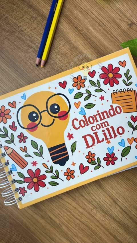 01 - Caderno de Colorir Dlillo - comprar online