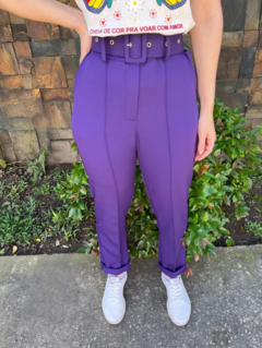 Calça Alfaiataria Feminina - Friso Frontal - comprar online