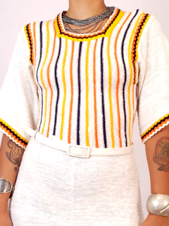 Vestido Tricot Aji - Brechó Gertrudez