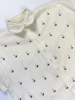 Camisa Veleirinhos (P) - Brechó Gertrudez