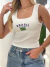 Cropped Regata em Ribana Decote Redondo Brasil Ref. 2035 - PROTOCOLO MODAS