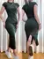 Vestido Feminino Midi Muscle Tee com Fenda Landara Ref. 1093