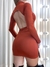 Vestido Feminino Curto Manga Longa Cris Ref.890 na internet
