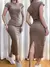 Vestido Feminino Midi Muscle Tee com Fenda Landara Ref. 1093 na internet