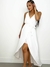 Vestido Feminino Longo em Viscolinho de Alça Transpassado Meire Ref. 1299 na internet