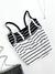 Cropped Feminino Meia Taça com Alça Listrado Naely Ref.1118