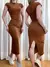 Vestido Feminino Midi Muscle Tee com Fenda Landara Ref. 1093 - loja online