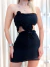 Vestido Feminino Curto Sem Alça de Renda e Flor Mariah Ref. 1173