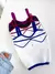 Cropped Feminino em Tricô Modal Bicolor Ione Ref. 786 - PROTOCOLO MODAS