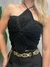 Cropped Feminino em Tricô Modal Frente Única com Flor Ref. 1395 na internet