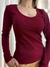 Blusa Feminina Manga Longa Gola V Tuty ref.932 na internet
