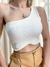 Cropped Feminino Alça Única Recorte Busto Kira Ref. 1107 na internet